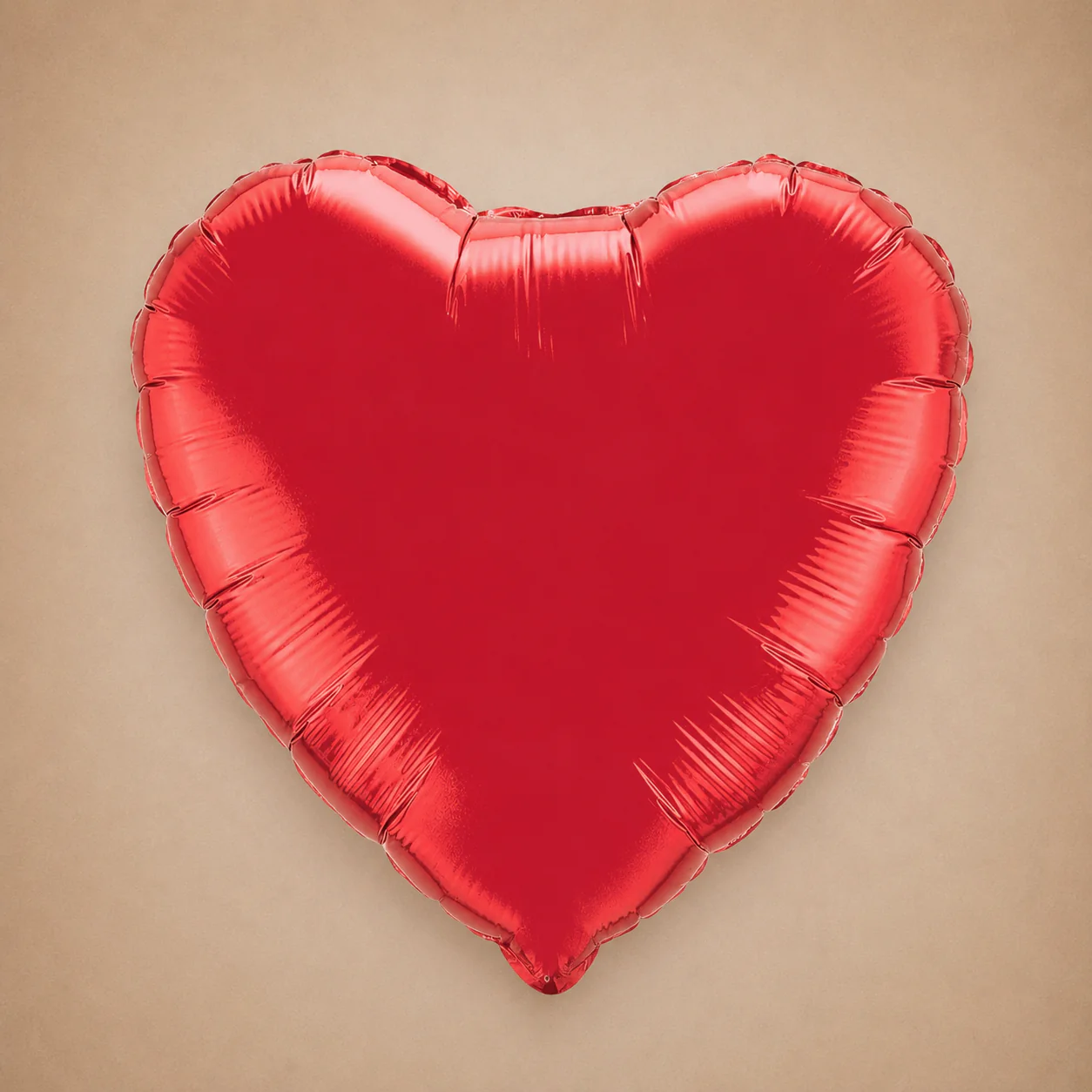 9" Ruby Red Heart Foil Balloon