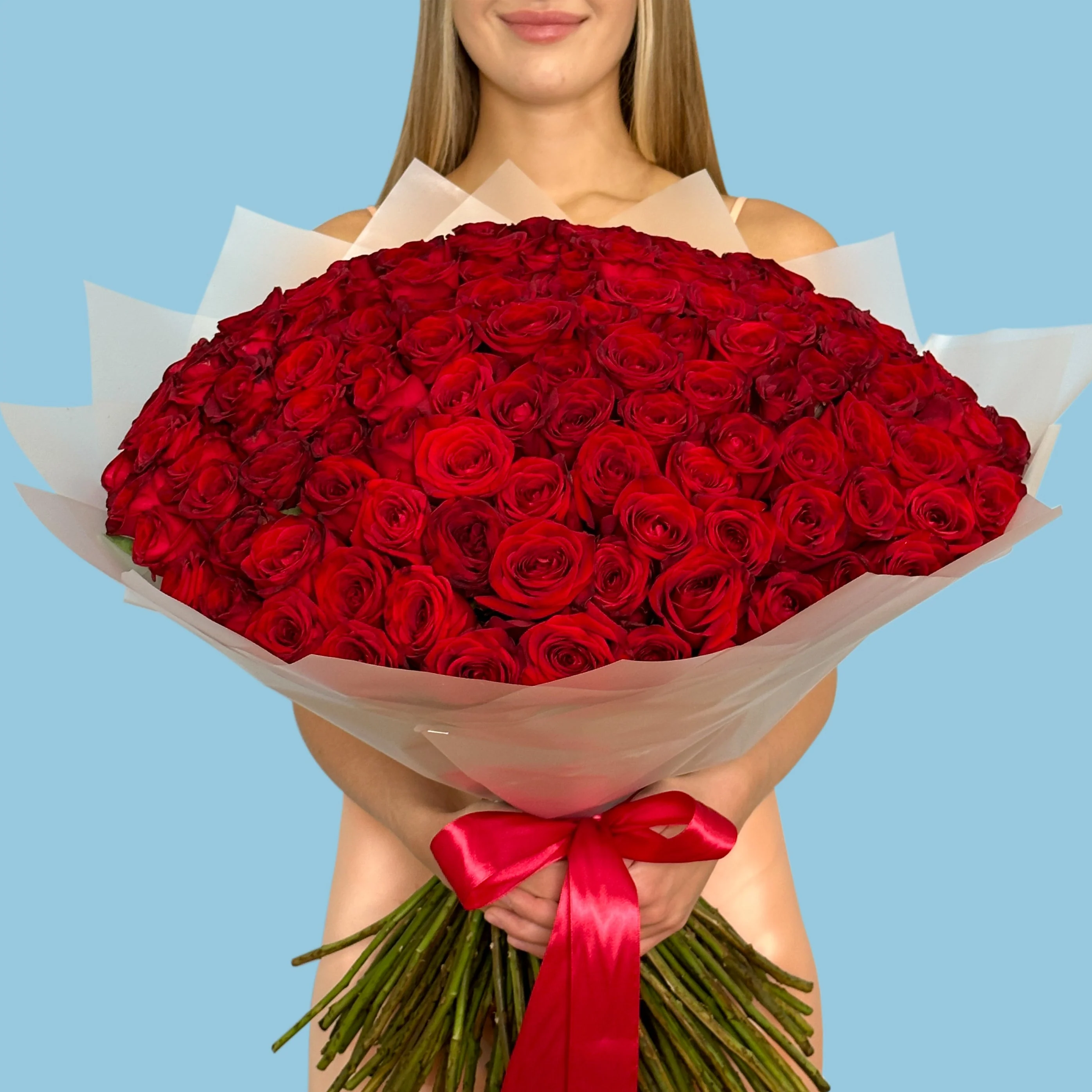 150 Red Roses Premium