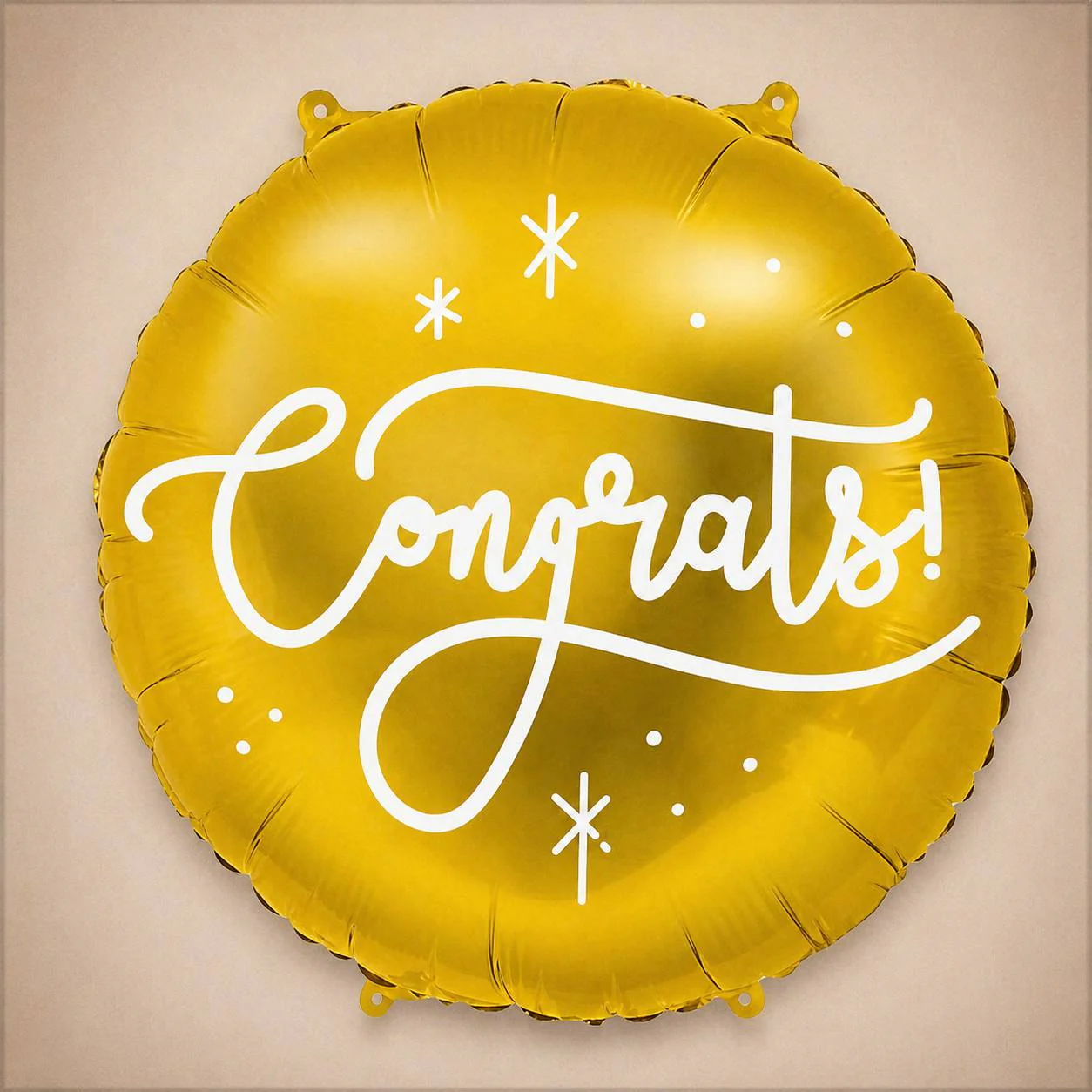 18" Congratulations Gold Foil Balloon