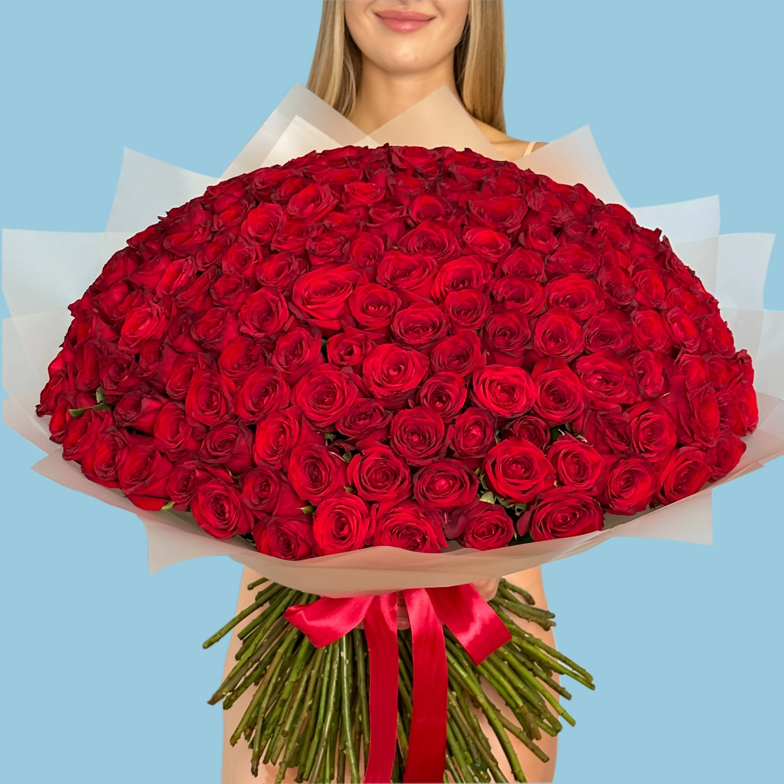 200 Red Roses Premium