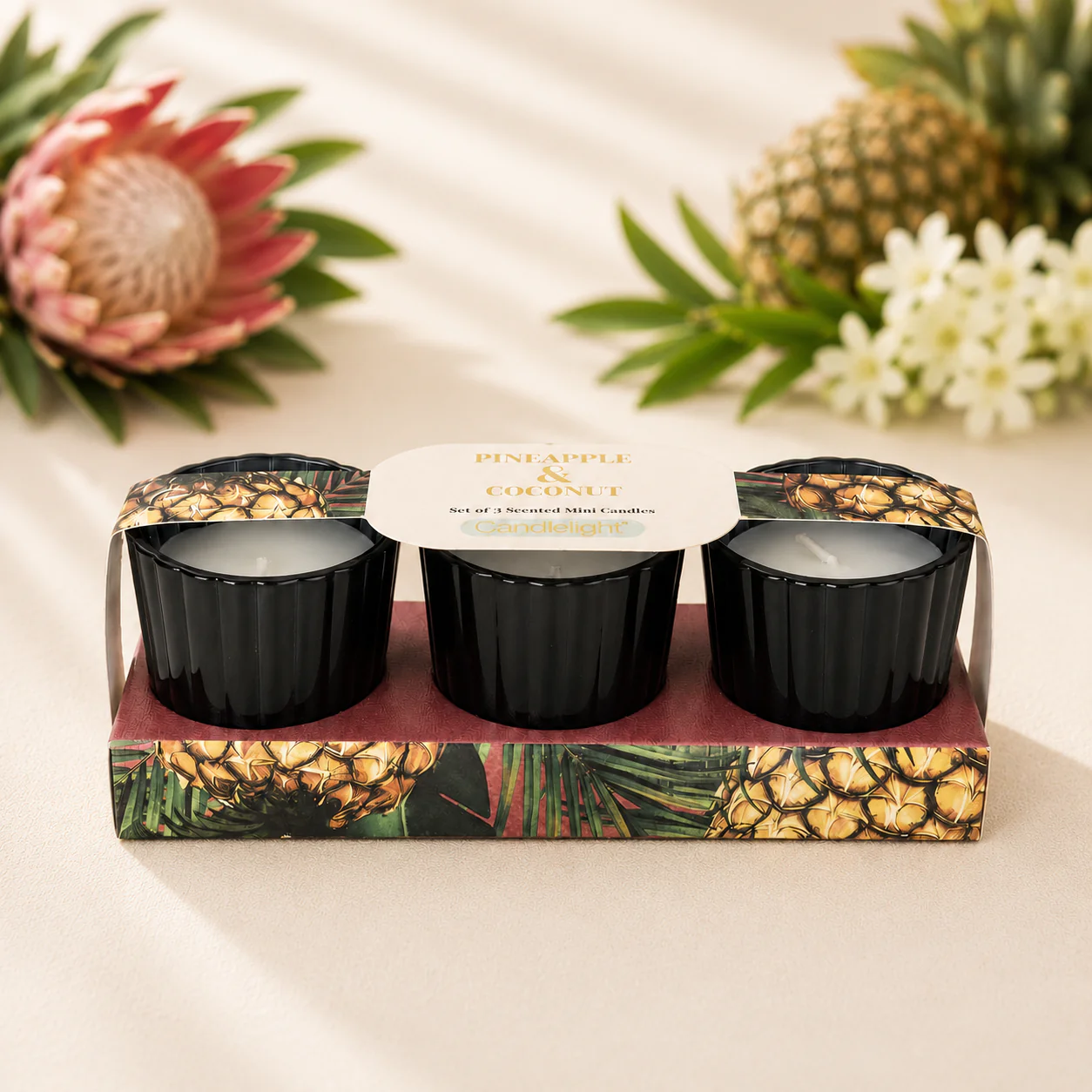 Set of 3 Votives - Pineapple & Coconut